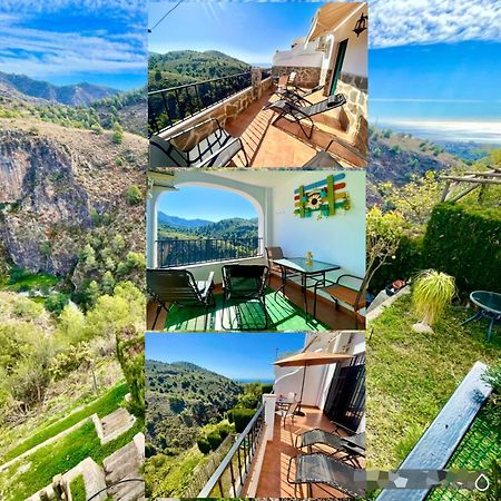Apartamentos Axarquia , Frigiliana, Terraza Privada Con Vistas A La Montana Rio Y Al Mar מראה חיצוני תמונה
